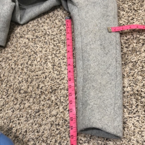 J Crew Pea Coat Peacoat Size 6P 6 Petite Gray Wool Blend - Picture 11 of 11